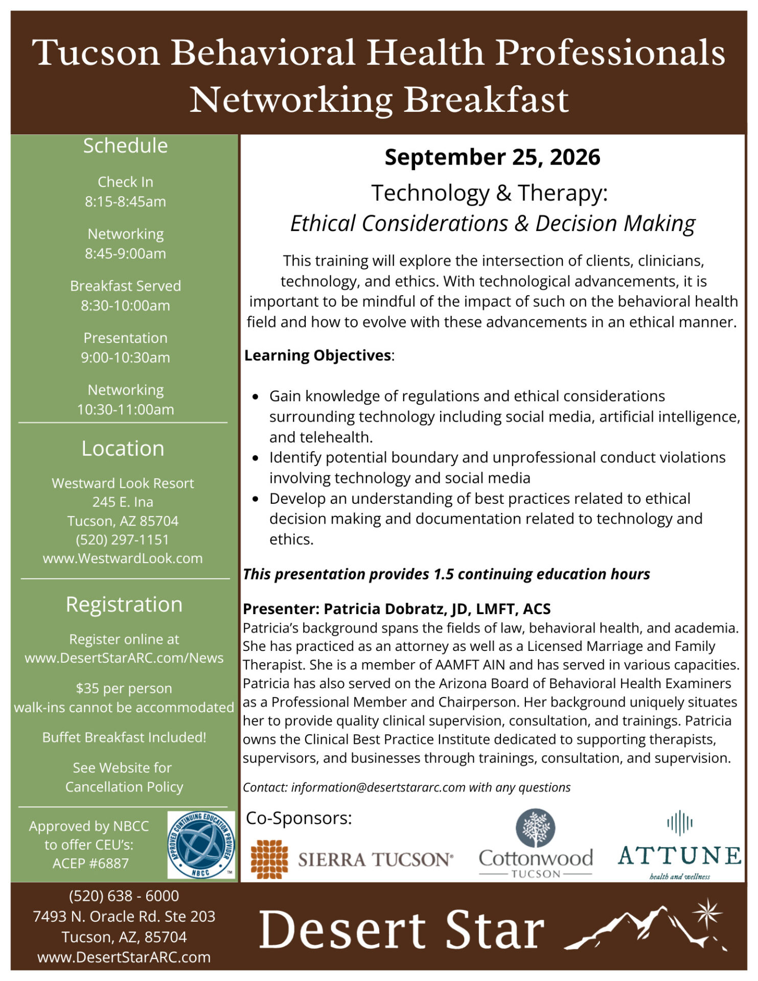 Networking Breakfast Flyer